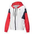 SUDADERA REEBOK LINEAR LOGO WINDBREAKER FI2009 BCO/ROJO SUDADERA