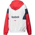 SUDADERA REEBOK LINEAR LOGO WINDBREAKER FI2009 BCO/ROJO SUDADERA