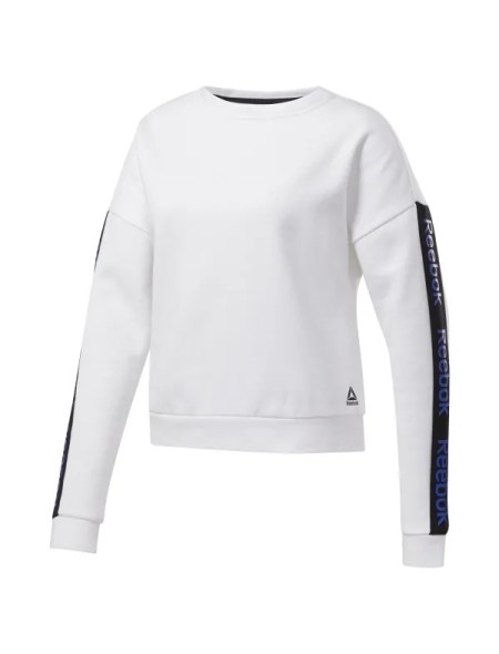 SUDADERA REEBOK LINEAR LOGO CREW FI4818 BCO SUDADERA