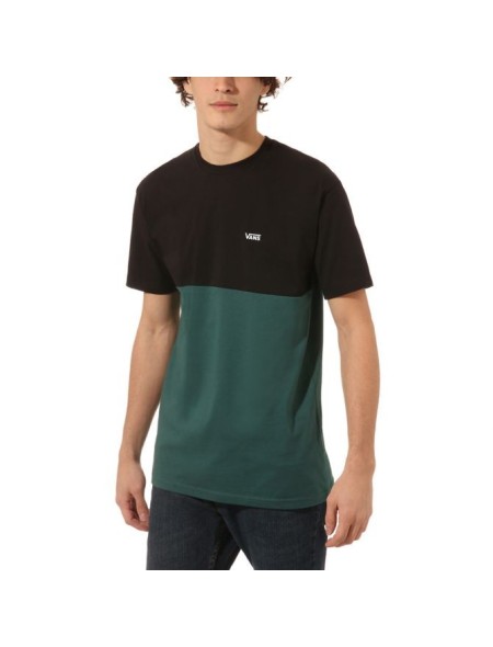 CAMISETA VANNS COLORBLOCK TEE VN3CZD TNB NEGRO/VE CTA,