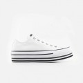 CONVERSE LONA PLATAFORMA BAJA 563971C BCO LONA PLATAFORMA BAJA