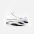 CONVERSE LONA PLATAFORMA BAJA 563971C BCO LONA PLATAFORMA BAJA