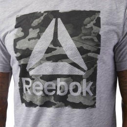 camisetas reebok hombre plata